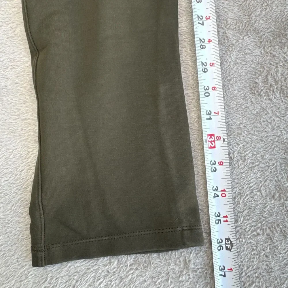 Lululemon On The Move Pants Womens X8 Olive Green Stretch Comfort Straight Leg